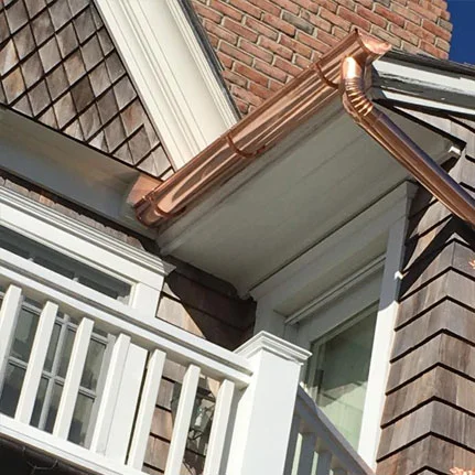 copper gutter installation Mineola ny